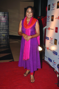 Actor Seema Biswas during the screening of Hollywood film The Hundred-Foot Journey in Mumbai on August 7, 2014. (Photo: IANS)