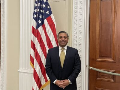 Director of the White House Office of National Drug Control Policy, Dr. Rahul Gupta, at the Eisenhower Executive Office Building on December 6, 2022. PHOTO: T. Vishnudatta Jayaraman, News India Times